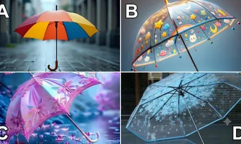 Chọn 1 chiếc ô bạn sẽ lấy khi trời mưa: Tiết lộ điều gì đang chờ bạn phía trước
