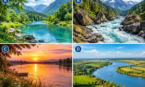 Hãy chọn 1 dòng sông mà bạn thích nhất?
