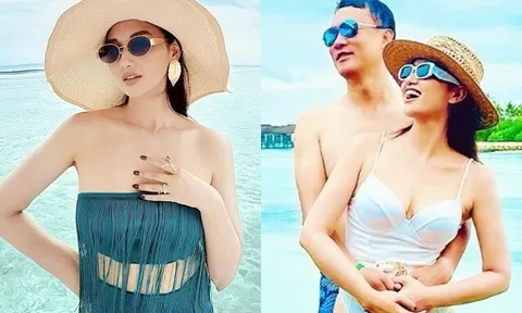 Tiểu thư Hà Nội chăm đeo kim cương mặc bikini nóng bỏng, sinh con trai liền được chồng đại gia tặng xe sang 4 tỷ