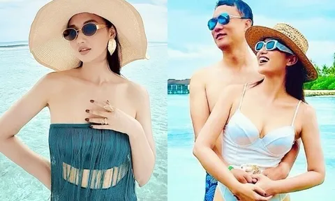 Tiểu thư Hà Nội chăm đeo kim cương mặc bikini nóng bỏng, sinh con trai liền được chồng đại gia tặng xe sang 4 tỷ