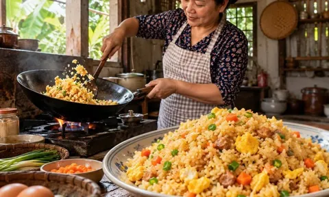 Cách rang cơm nở căng phồng, giòn ngon từng hạt