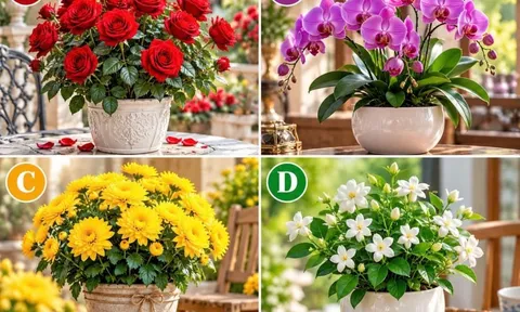 Hãy chọn một chậu hoa mà bạn thích nhất?