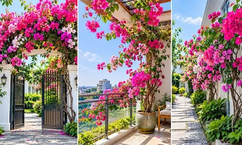 Trồng cây hoa giấy ở vị trí nào để vừa đẹp vừa giúp cây sai hoa, quanh năm rực rỡ?