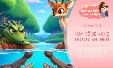 Truyện cổ tích: Chú hươu và cá sấu