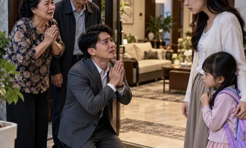 Chồng cũ cùng bố mẹ đến quỳ gối xin tái hôn, nhưng sau 1 cuộc điện thoại, tôi đuổi thẳng họ ra khỏi nhà