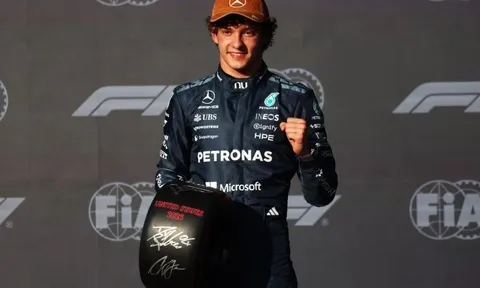 Antonelli giành pole tại Austin, đánh bại Verstappen trong gang tấc