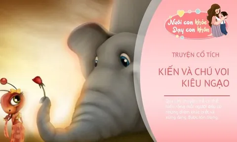 Truyện cổ tích: Kiến và chú voi kiêu ngạo