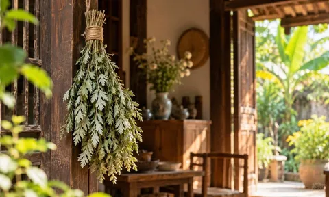 Vì sao nhiều người treo bó ngải cứu khô trong nhà? Không chỉ để tạo mùi thơm