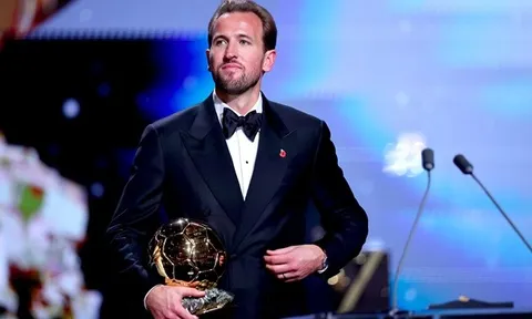 Lộ diện top 10 Quả bóng vàng 2026 khi Kane đăng quang