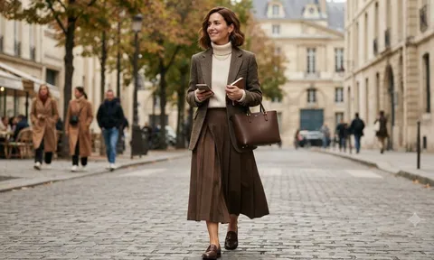 5 công thức phối đồ công sở mùa thu theo phong cách old money: Càng đơn giản càng sang