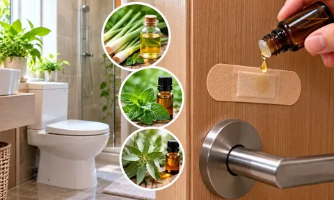 Dán miếng urgo lên cửa nhà vệ sinh làm gì mà nhiều người làm theo?