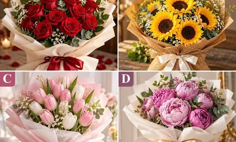 Hãy chọn một bó hoa mà bạn thích nhất, xem vận may tháng 11?