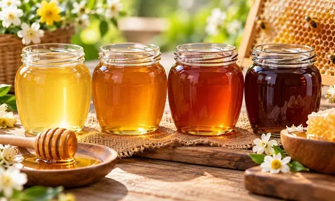 Mật ong chuyển màu không còn vàng mà lại sậm lại, có phải bị hỏng?