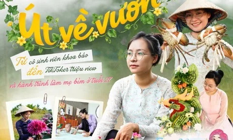 Gặp Út về vườn: Từ cô sinh viên khoa báo đến TikToker triệu view và hành trình làm mẹ bỉm ở tuổi 27