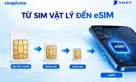 Lên đời iPhone 18 - Đổi SIM vật lý sang eSIM tiện lợi cùng VinaPhone