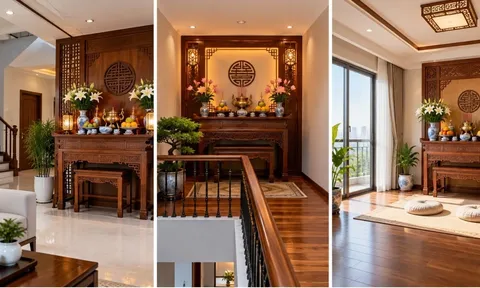 Ban thờ nên đặt tầng 1 hay tầng cao nhất? Vị trí nào trong nhà mới hợp lý?