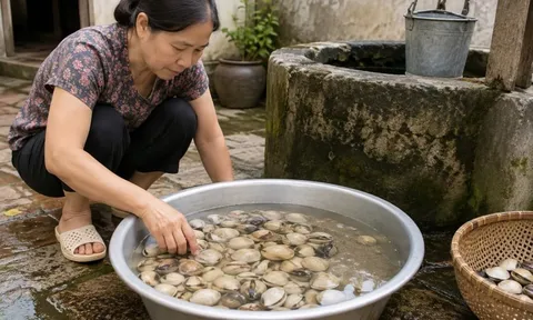 Cách ngâm nghêu, sò sạch cát, béo mũm