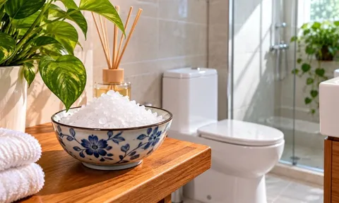 Tại sao nên để bát muối trong nhà vệ sinh?