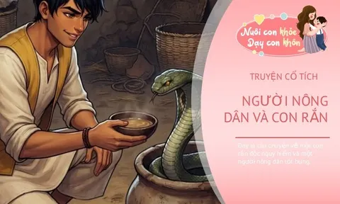 Truyện cổ tích: Người nông dân và con rắn