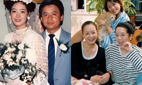 Đám cưới của nữ NSƯT và Phó Giáo sư, Tiến sĩ náo động con phố Hà Nội, hiện có 2 ái nữ đẹp như mẹ