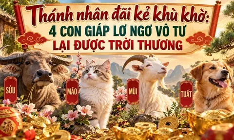 Thánh nhân đãi kẻ khù khờ: 4 con giáp lớ ngớ vô tư lại được trời thương