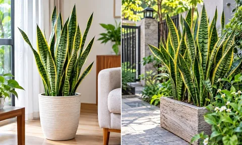 Trồng cây lưỡi hổ trong nhà hay ngoài sân tốt hơn?
