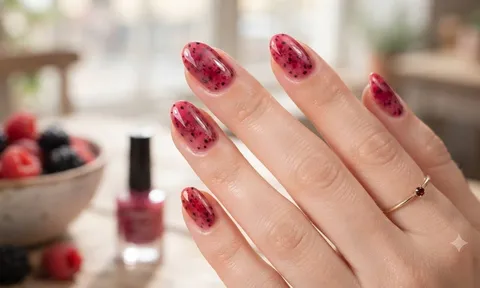 5 mẫu nail màu quả mọng giúp đôi tay trắng sáng, sang hơn: Xu hướng thu đông 2026
