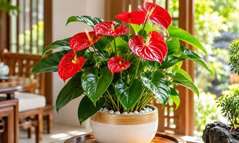 Trồng cây hồng môn mang ý nghĩa phong thủy gì?