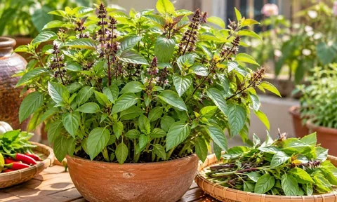 Vì sao nên trồng một bụi húng quế?
