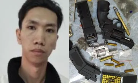 Tạm giữ thanh niên giấu ma túy và nhiều súng đạn trong phòng trọ