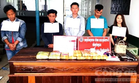Bắt giữ nhóm đối tượng người nước ngoài mang súng vận chuyển 60.000 viên ma túy tổng hợp vào Việt Nam