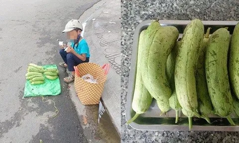 Cậu bé bán mướp bên đường và hành động đặc biệt của người phụ nữ lạ khiến ai cũng thấy ấm lòng