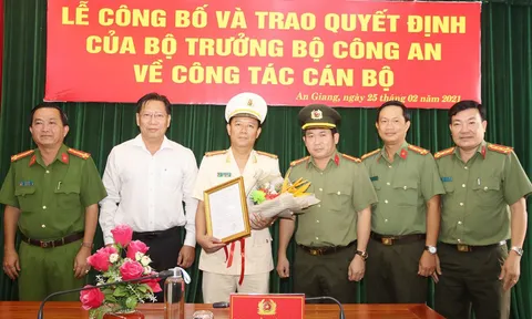An Giang: Bổ nhiệm Thượng tá Lê Phú Thạnh làm Phó Giám đốc Công an tỉnh