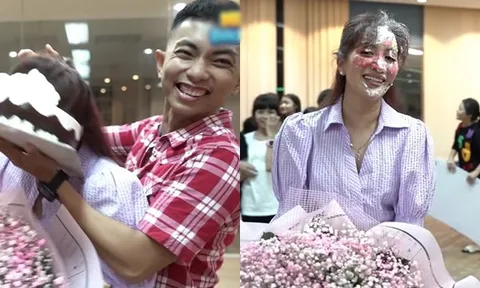 Tổ chức sinh nhật bất ngờ cho Khánh Thi, Phan Hiển khiến cư dân mạng ‘ngao ngán’ vì làm hành động này với ‘nóc nhà’