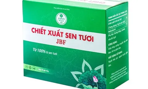 Chiết xuất sen tươi JBF hỗ trợ giảm béo an toàn