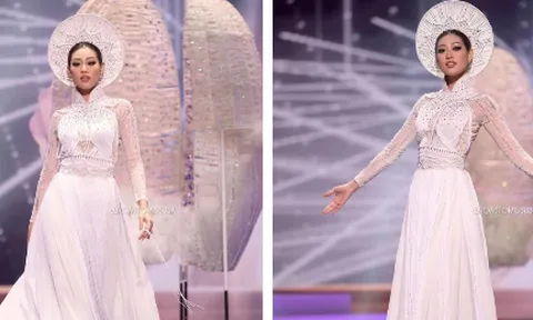 Đêm thi quốc phục Miss Universe: 'Kén Em' trắng tinh khôi đọ sức cùng các quốc phục ASEAN đầy màu sắc