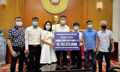 Ủy ban Trung ương MTTQ Việt Nam tiếp nhận hơn 45 tỷ đồng từ Cộng đồng người yêu hoa lan Việt Nam ủng hộ phòng chống COVID19