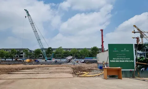 Dự án của Tập đoàn Ecopark ngược quy trình, xây dựng trước, cấp phép sau?
