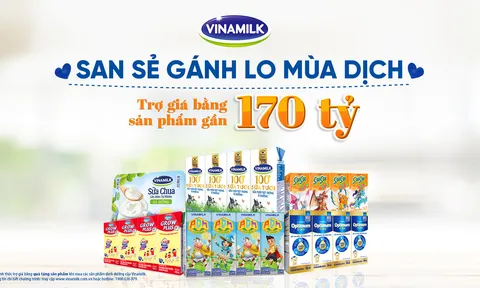 San sẻ khó khăn mùa dịch, Vinamilk trao 45.000 phần quà dinh dưỡng và nhiều hỗ trợ khác cho người tiêu dùng
