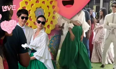 Mang thai con đầu lòng cho Song Joong Ki, vợ mới hiếm hoi lộ ảnh bụng bầu 