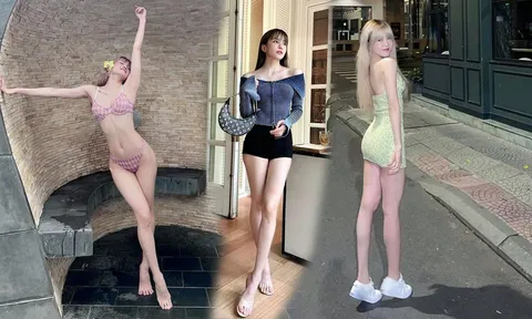Thiều Bảo Trâm tích cực lăng xê đôi chân cực phẩm trong loạt thiết kế bó chẽn