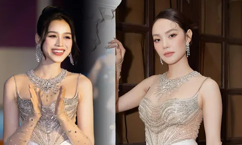 Cùng một thiết kế Minh Hằng mặc bị đồn mang bầu, Đỗ Thị Hà 'đổi đời' cho chiếc váy