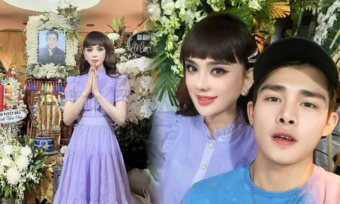 Lâm Khánh Chi gây tranh cãi khi mặc váy công chúa, cười duyên đi đám ma 'ba' Vũ Linh