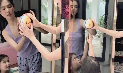 Đú trend TikTok cùng cháu, Ngọc Trinh vô tình để lộ clip 'quên' mặc nội y