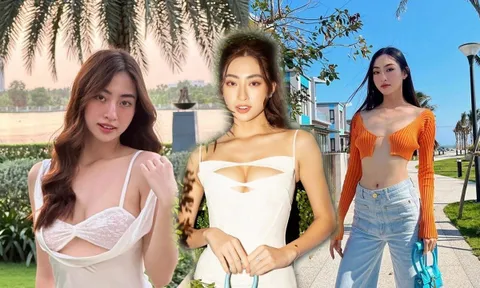Giảng viên Hoa hậu Lương Thùy Linh từng tích cực khoe vẻ đẹp phồn thực, o ép vòng một