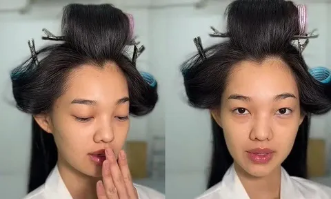 Bé Quyên để lộ mặt tẩy sạch son phấn, nhan sắc 'búp bê sống' bùng nổ tranh luận