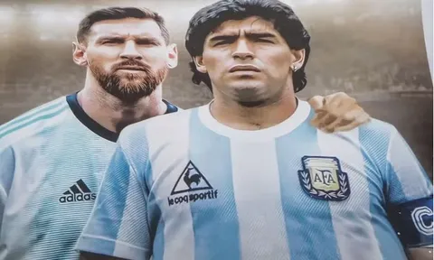 HLV Argentina đưa ra lựa chọn giữa Messi và Maradona