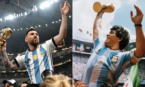 So sánh Messi và Maradona sau khi Argentina vô địch World Cup 2022