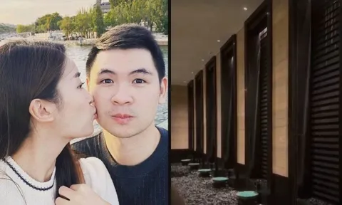 Hoa hậu Đỗ Mỹ Linh lộ ảnh đi 'hâm nóng' tình cảm với chồng chủ tịch