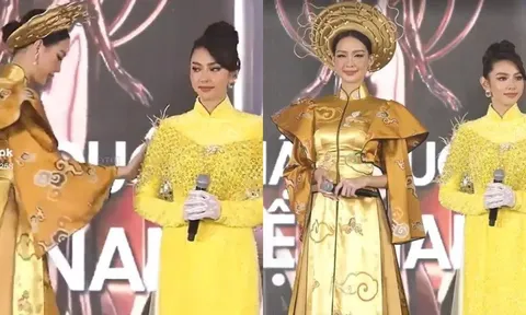 Khoảnh khắc Bảo Ngọc bất ngờ nhường vị trí đẹp cho Thùy Tiên khiến CDM đặt ra nhiều giả thuyết